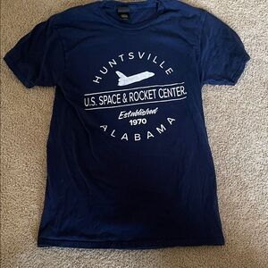 Hanes Dark Blue Space & Rocket Center Tee